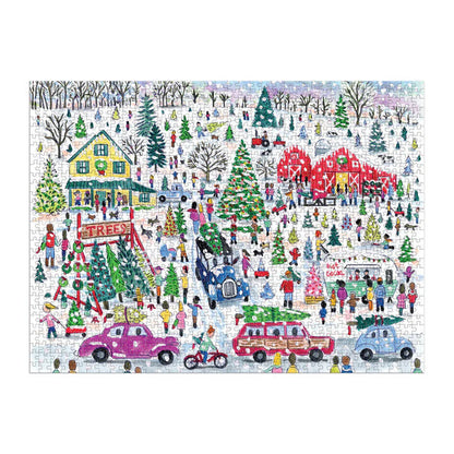 Puzzle - Michael Storrings Christmas Tree Farm (1000 Piece Foil)