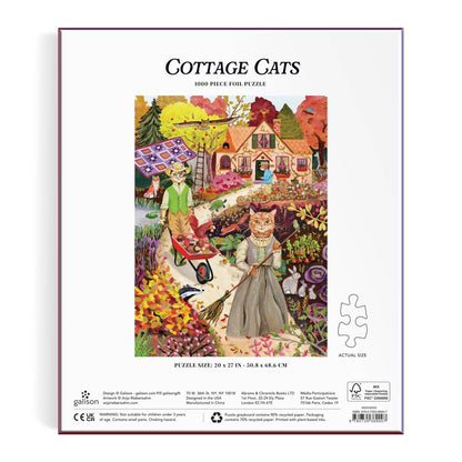 Puzzle - Cottage Cats (1000 Piece Foil)