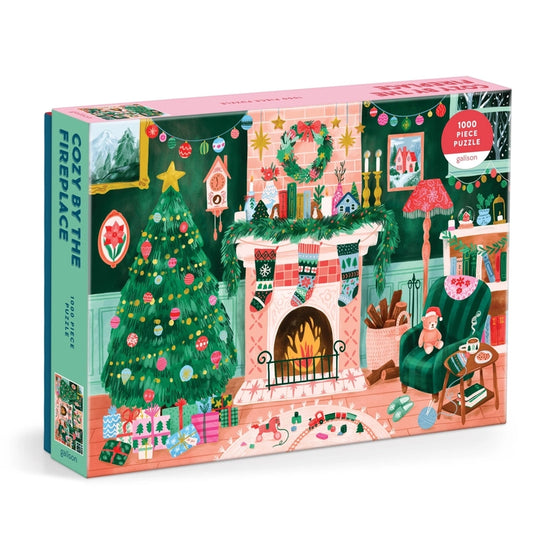 Puzzle - Cozy By the Fireplace (1000 Piece)