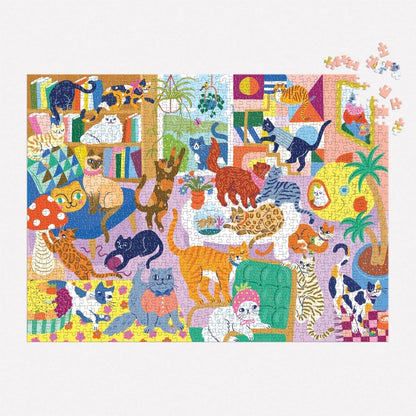 Puzzle - Cozy Cat Club (1000 Piece)