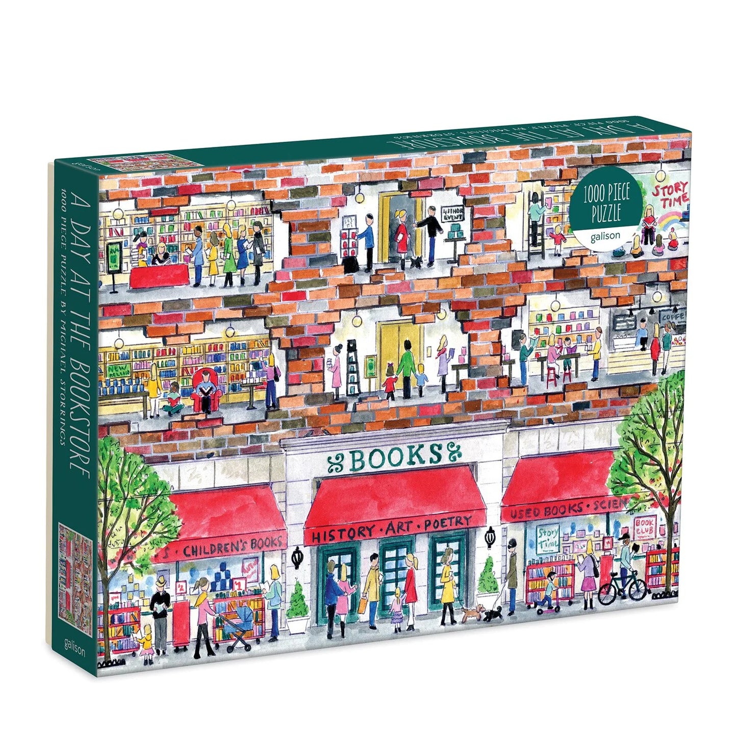 Puzzle - Michael Storrings A Day at the Bookstore (1000 Piece)