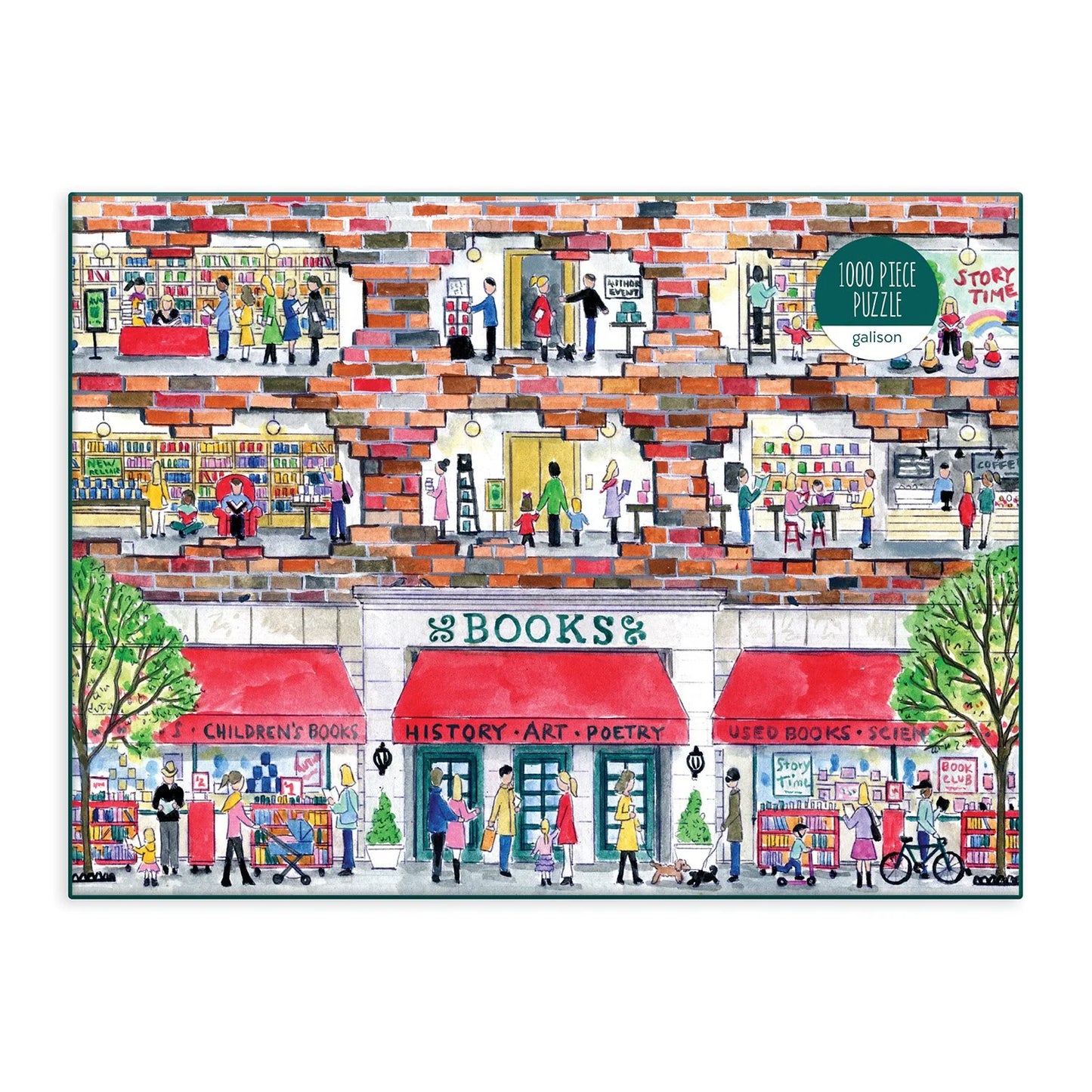 Puzzle - Michael Storrings A Day at the Bookstore (1000 Piece)