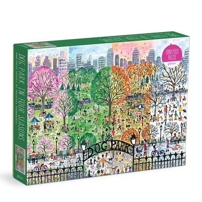 Puzzle - Michael Storrings Dog Park in Four Seasons (1000 Piece)