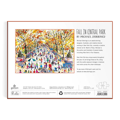 Puzzle - Michael Storrings Fall in Central Park (1000 Piece)