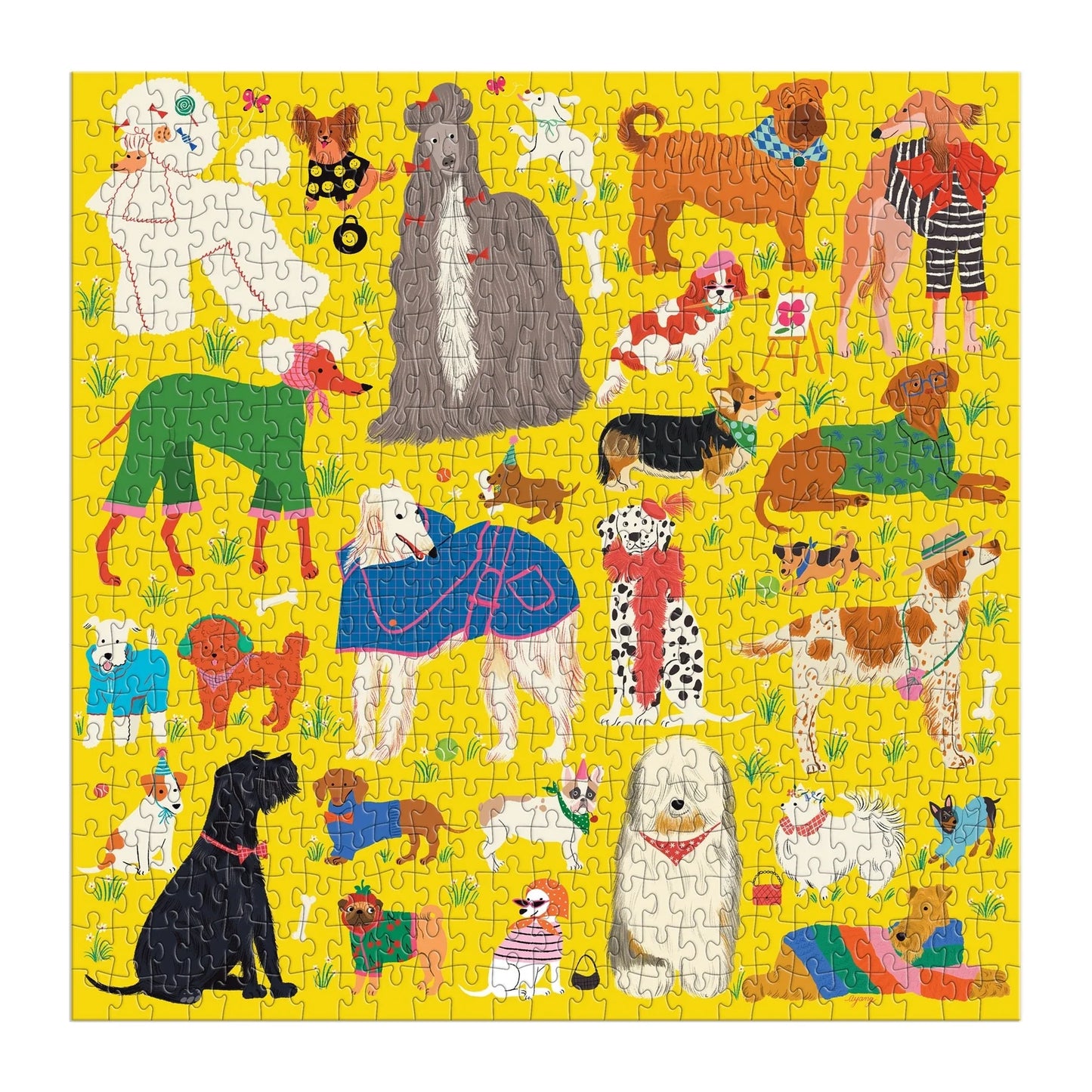 Puzzle - Fashionable Dogs (500 Piece)