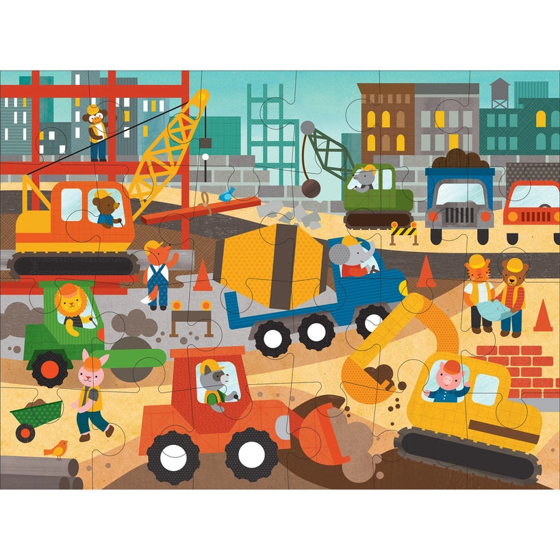 Puzzle - Construction Site Floor Puzzle (24 Piece)
