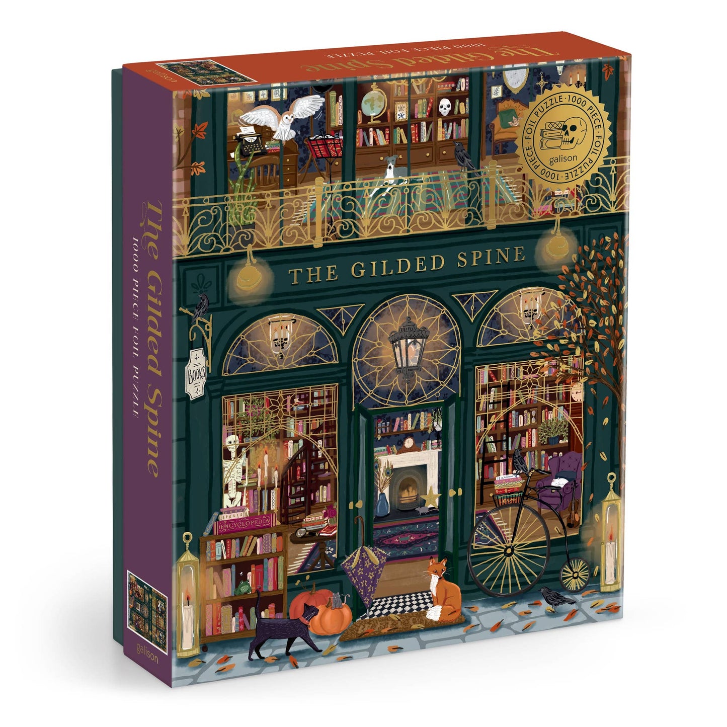 Puzzle - The Gilded Spine (1000 Piece Foil)