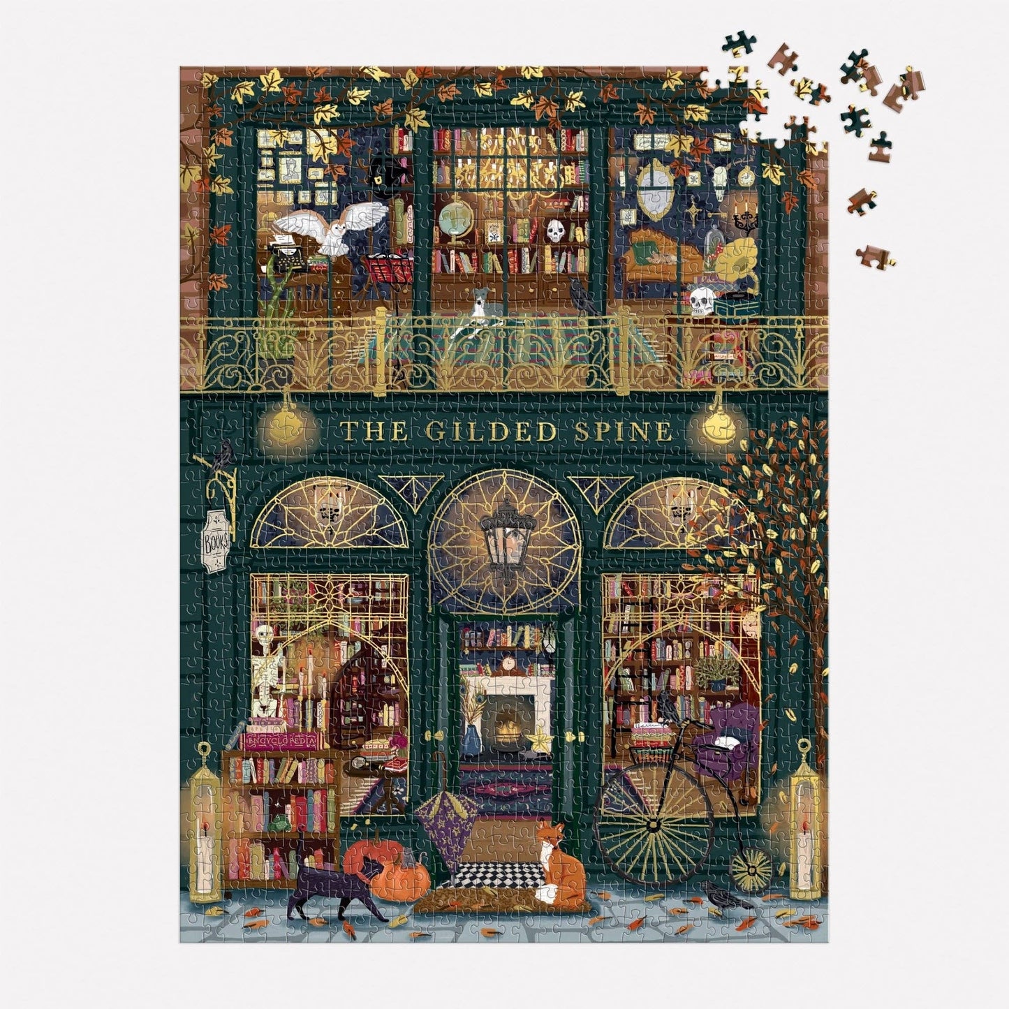 Puzzle - The Gilded Spine (1000 Piece Foil)