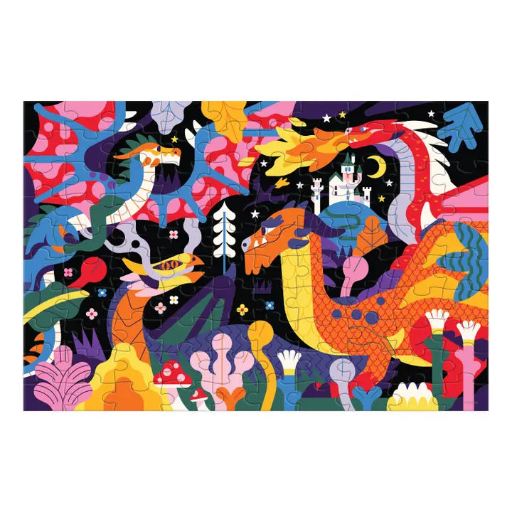 Puzzle - Dragons Glow in the Dark (100 Piece)