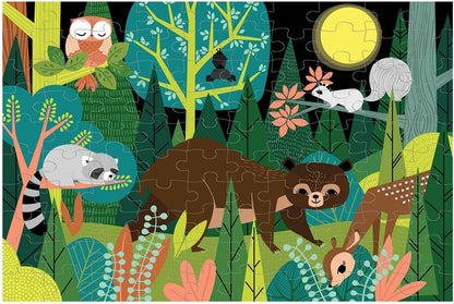 Puzzle - In the Forest Glow in the Dark (100 Piece)