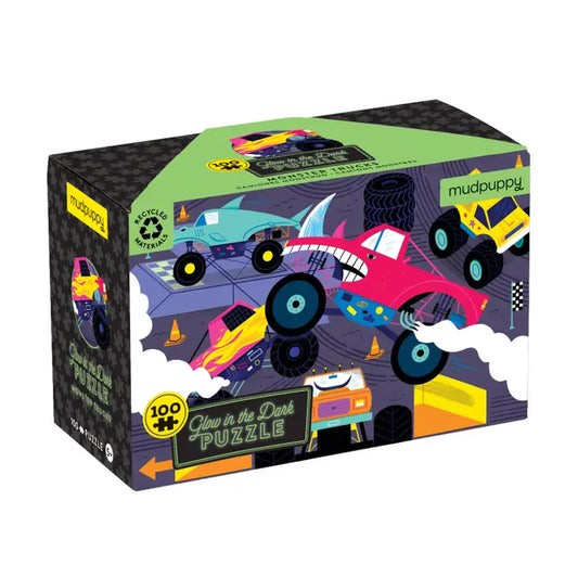 Puzzle - Monster Trucks Glow in the Dark (100 Piece)