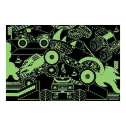 Puzzle - Monster Trucks Glow in the Dark (100 Piece)