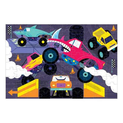 Puzzle - Monster Trucks Glow in the Dark (100 Piece)