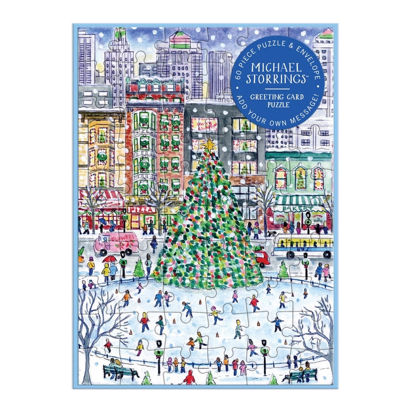 Greeting Card Puzzle - Christmas in the City