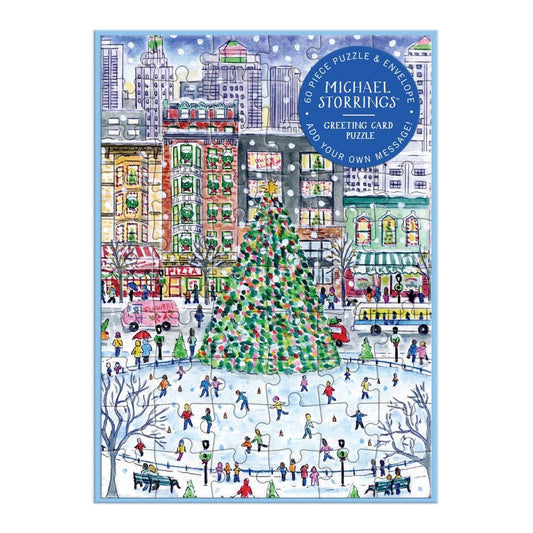 Greeting Card Puzzle - Christmas in the City