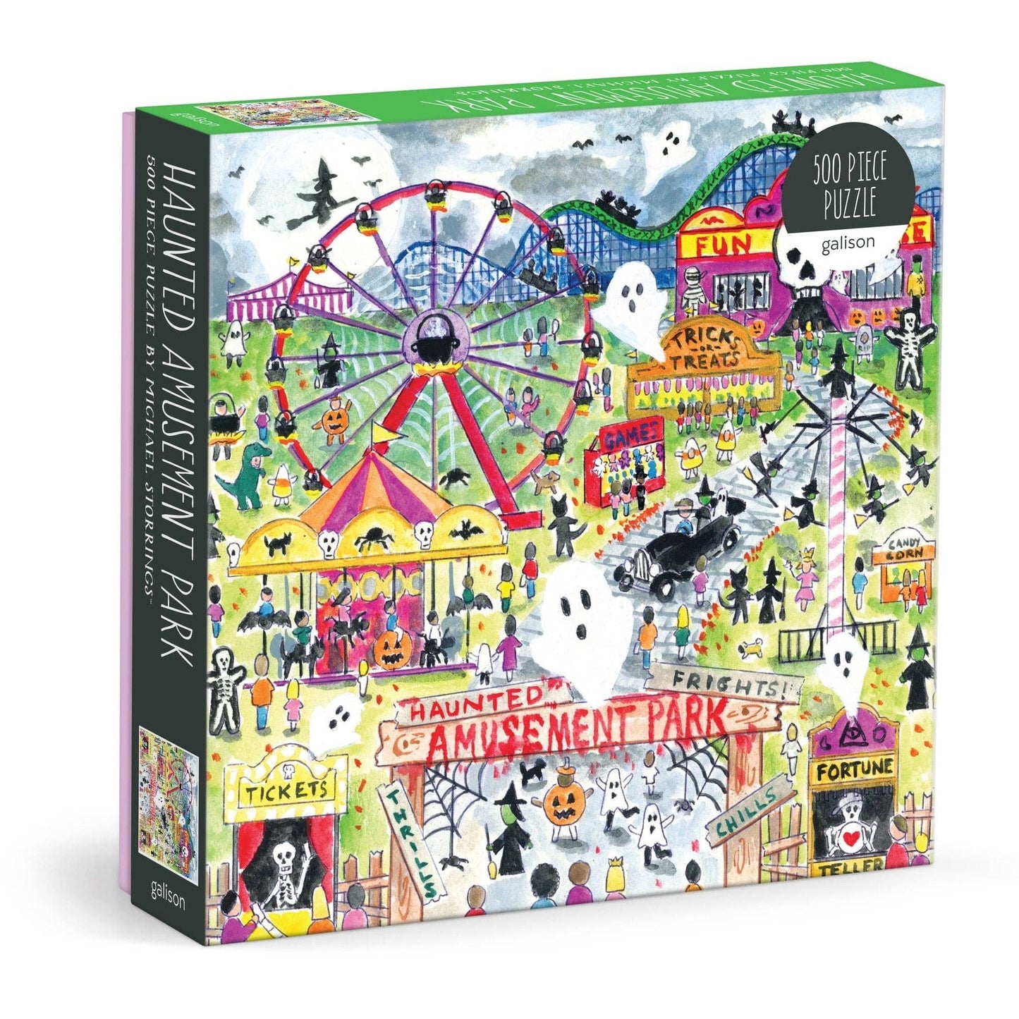 Puzzle - Michael Storrings Haunted Amusement Park  (500 Piece)