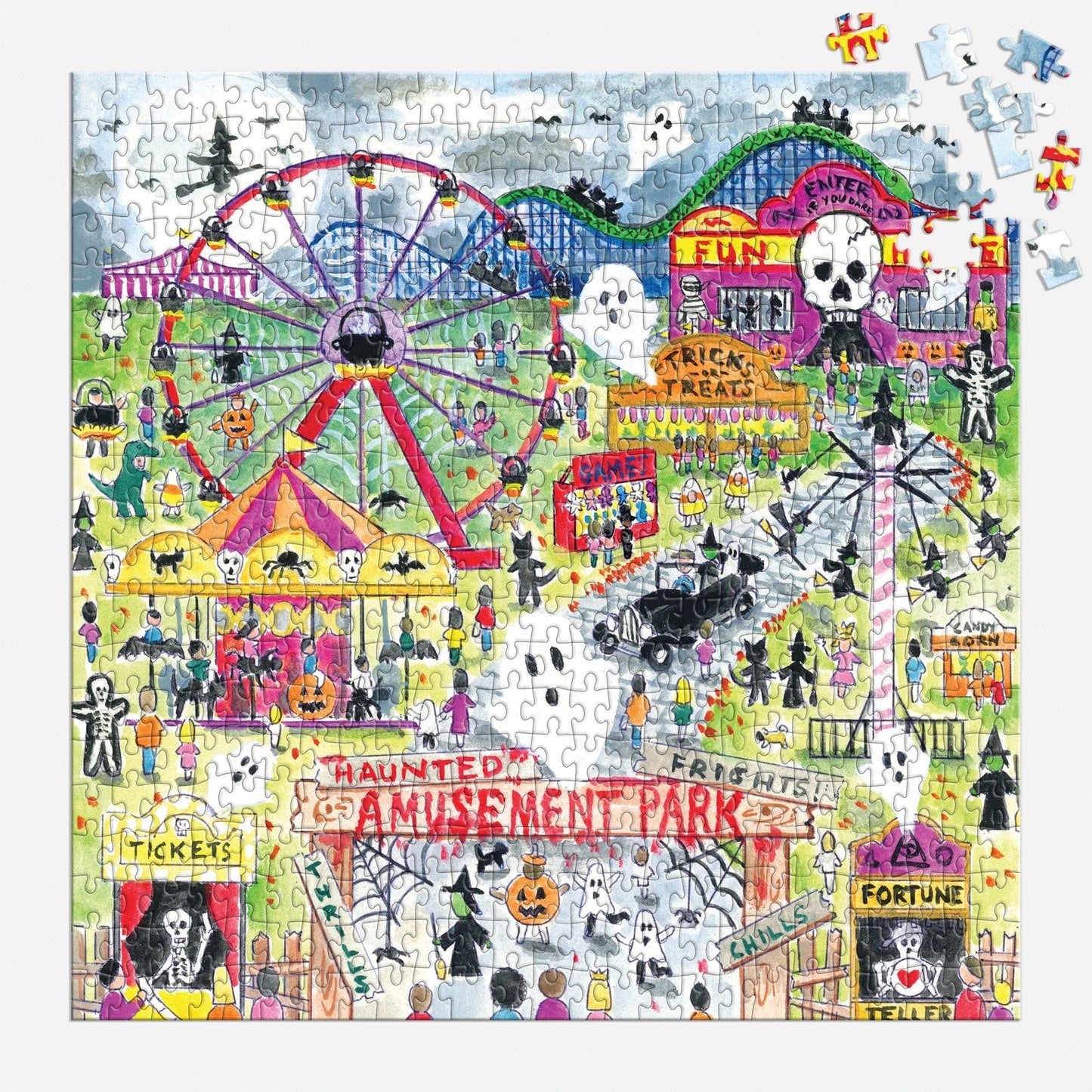 Puzzle - Michael Storrings Haunted Amusement Park  (500 Piece)