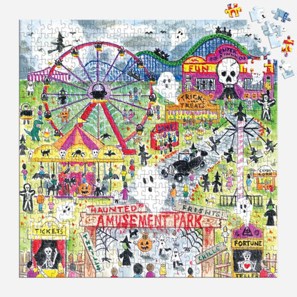 Puzzle - Michael Storrings Haunted Amusement Park  (500 Piece)