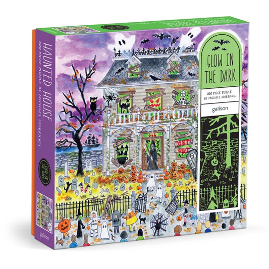 Puzzle - Michael Storrings Haunted House (500 Piece Glow in the Dark)