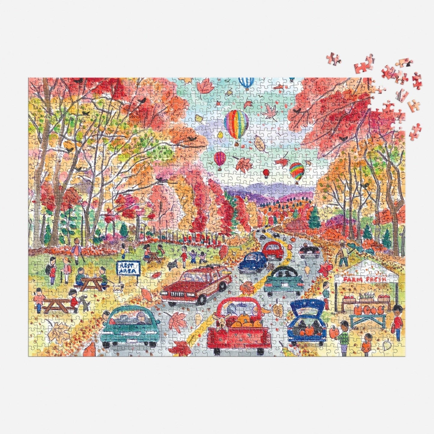 Puzzle - Michael Storrings Leaf Peeping (1000 Piece)