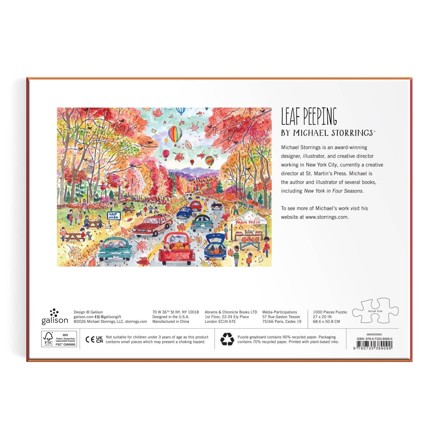 Puzzle - Michael Storrings Leaf Peeping (1000 Piece)