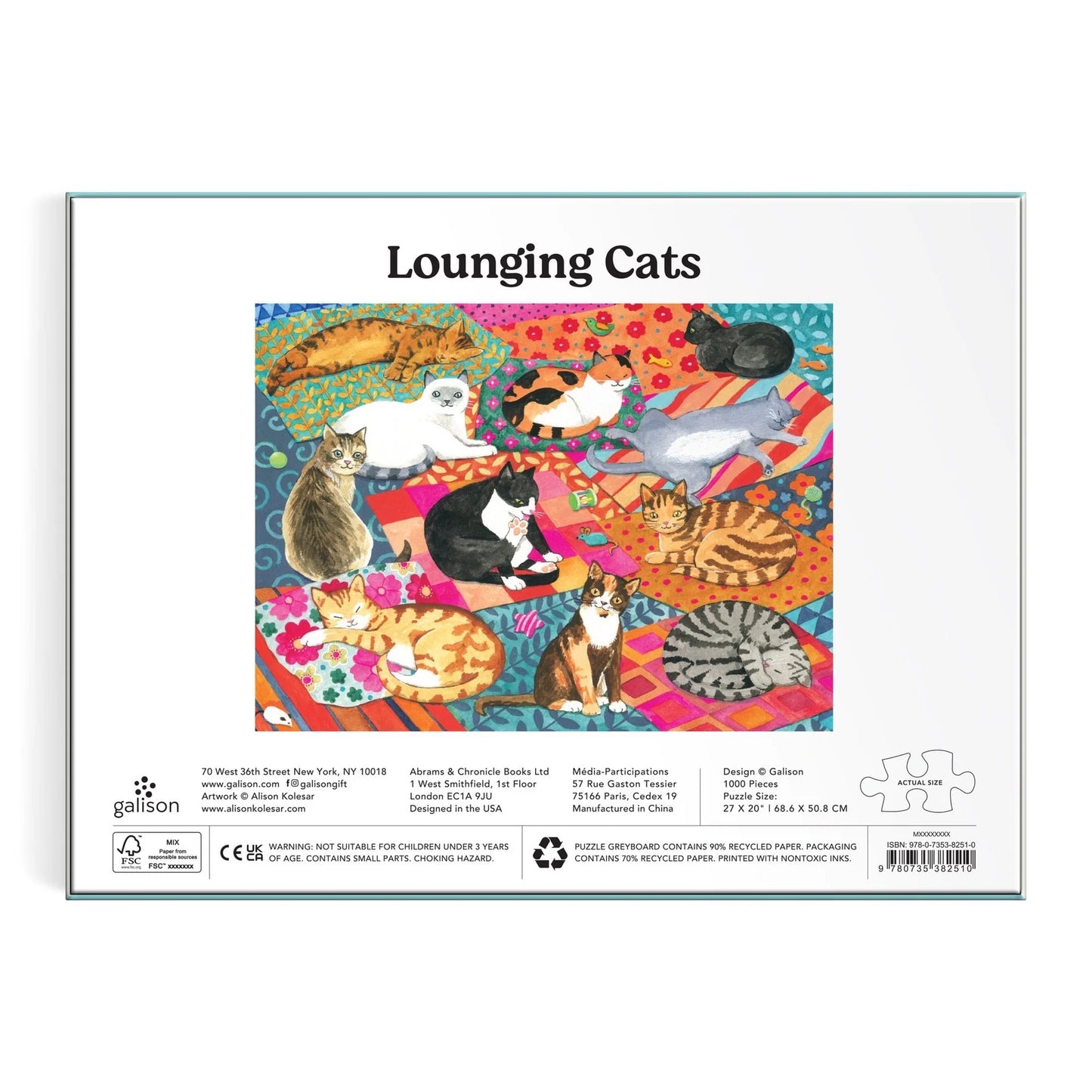 Puzzle - Lounging Cats (1000 Piece)