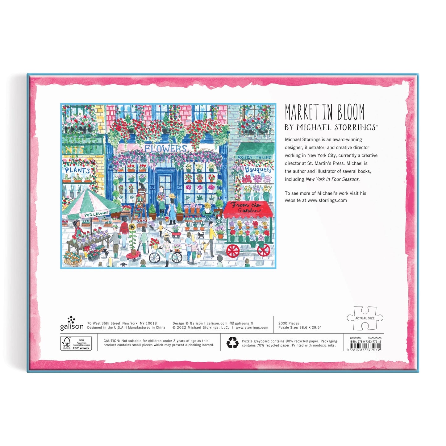 Puzzle - Michael Storrings Market in Bloom (2000 Piece)