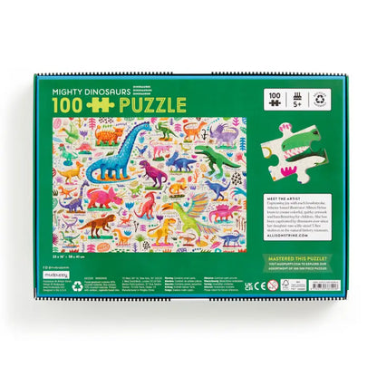 Puzzle - Mighty Dinosaurs (100 Piece)