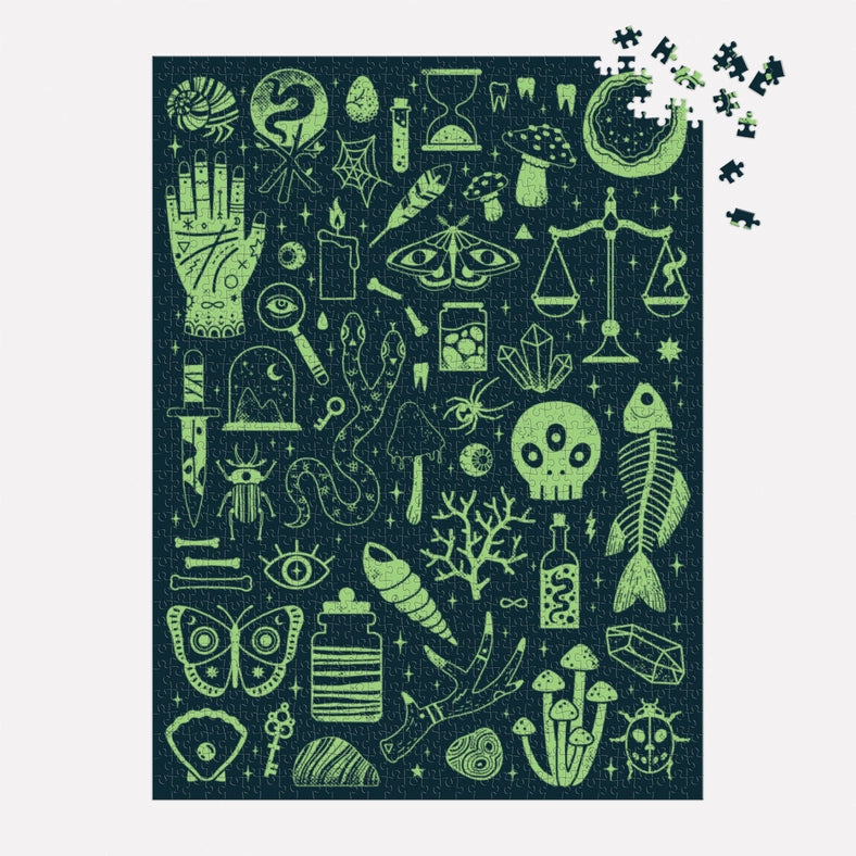 Puzzle - Occult and Curious (1000 Piece Glow in the Dark)
