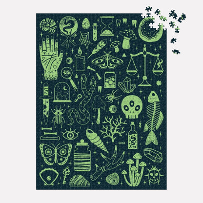 Puzzle - Occult and Curious (1000 Piece Glow in the Dark)