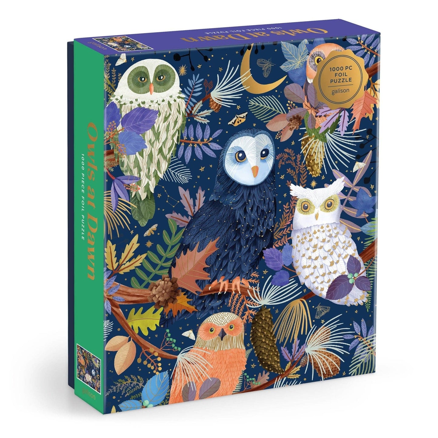 Puzzle - Owls at Dawn (1000 Piece Foil)