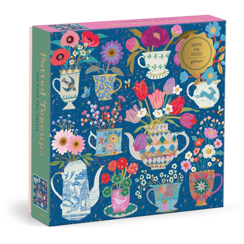 Puzzle - Victoria Ball Potted Teacups (500 Piece Foil)