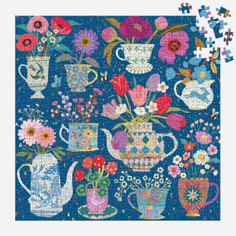 Puzzle - Victoria Ball Potted Teacups (500 Piece Foil)