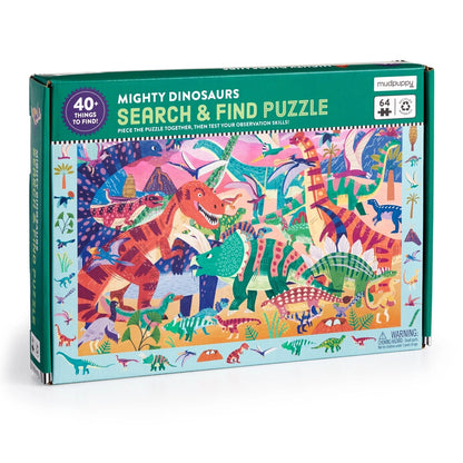 Puzzle - Mighty Dinosaur Search and Find (64 Piece)