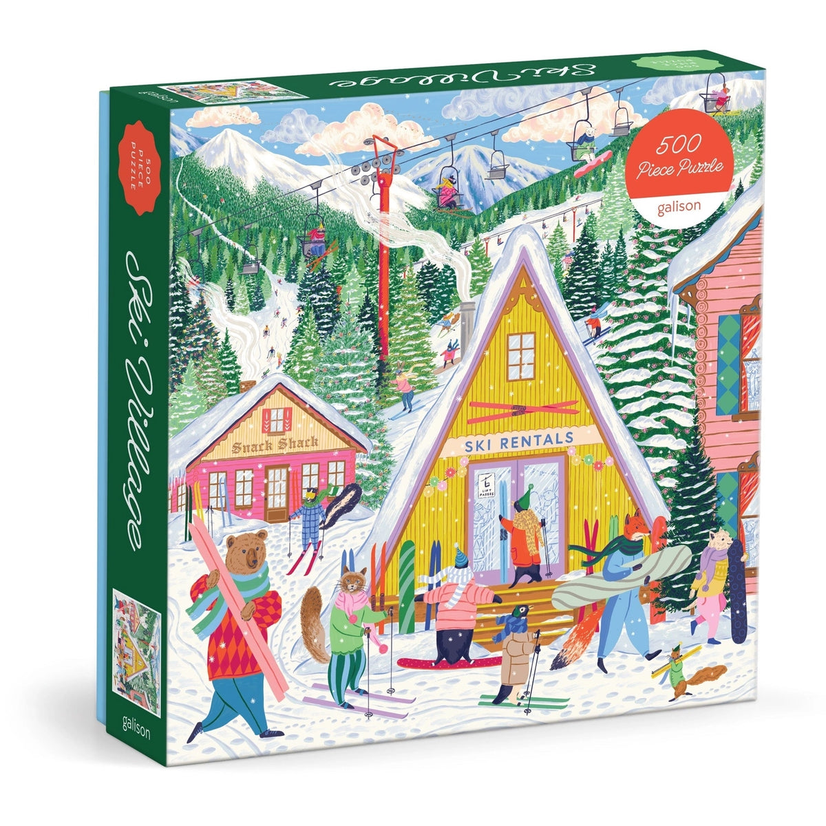 Puzzle - Ski Village (500 Piece)
