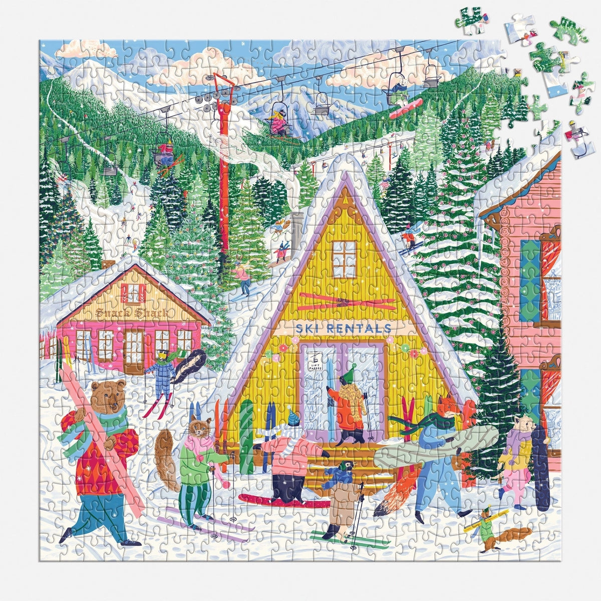 Puzzle - Ski Village (500 Piece)