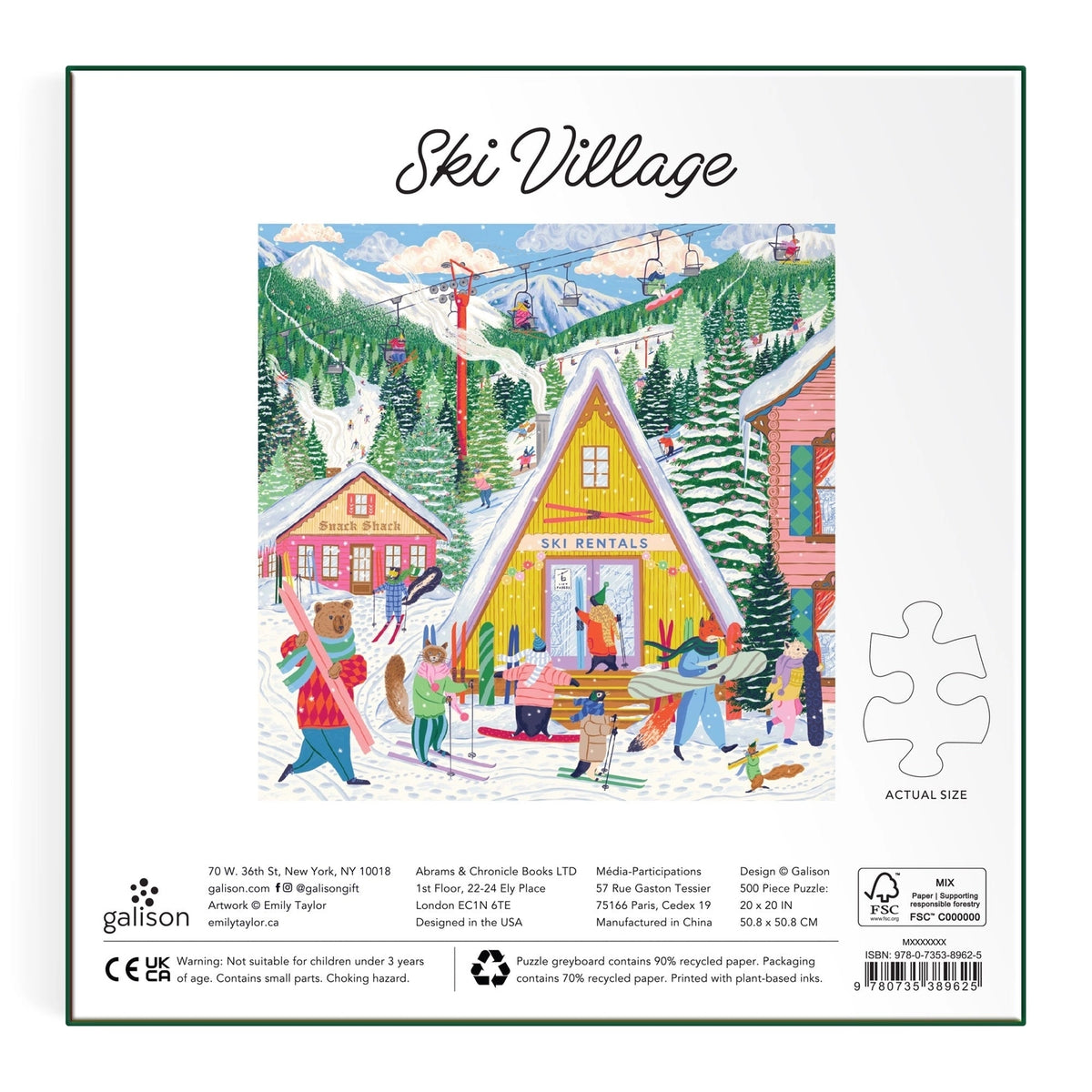 Puzzle - Ski Village (500 Piece)