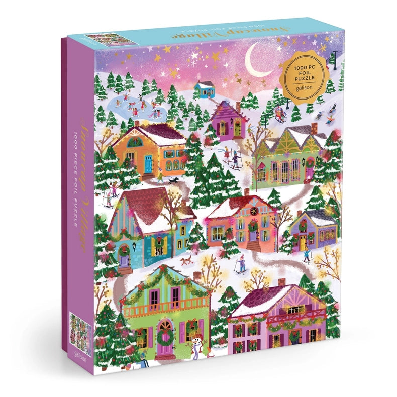 Puzzle - Joy Laforme Snowcap Village (1000 Piece Foil)