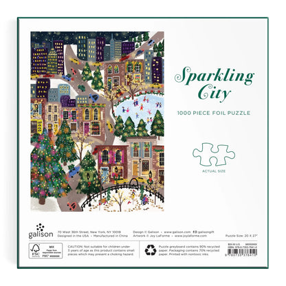 Puzzle - Joy Laforme Sparkling City (1000 Piece Foil)