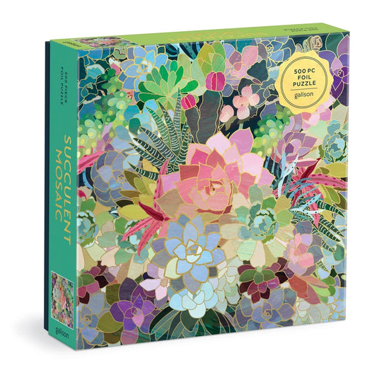Puzzle - Succulent Mosaic Foil (500 Piece)