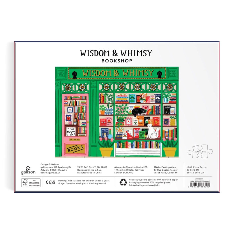 Puzzle - Wisdom & Whimsy Bookshop (1000 Piece)