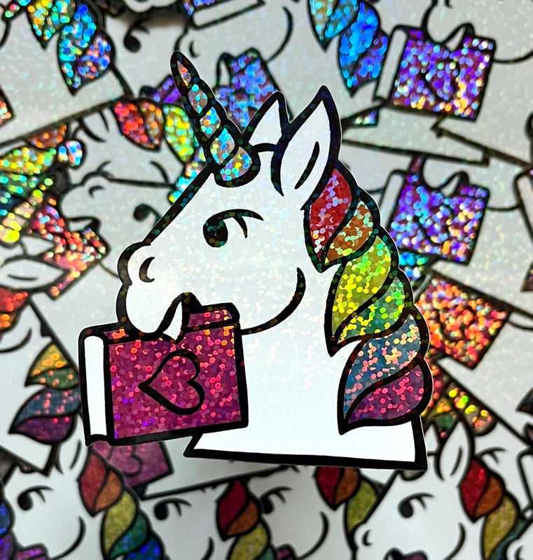 Sticker - Book Unicorn