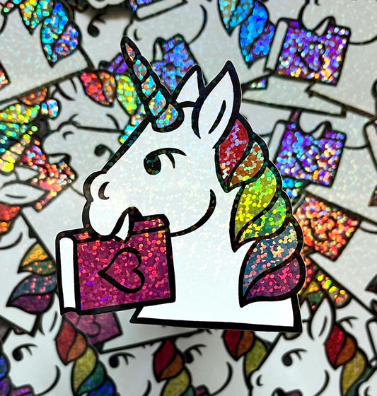 Sticker - Book Unicorn
