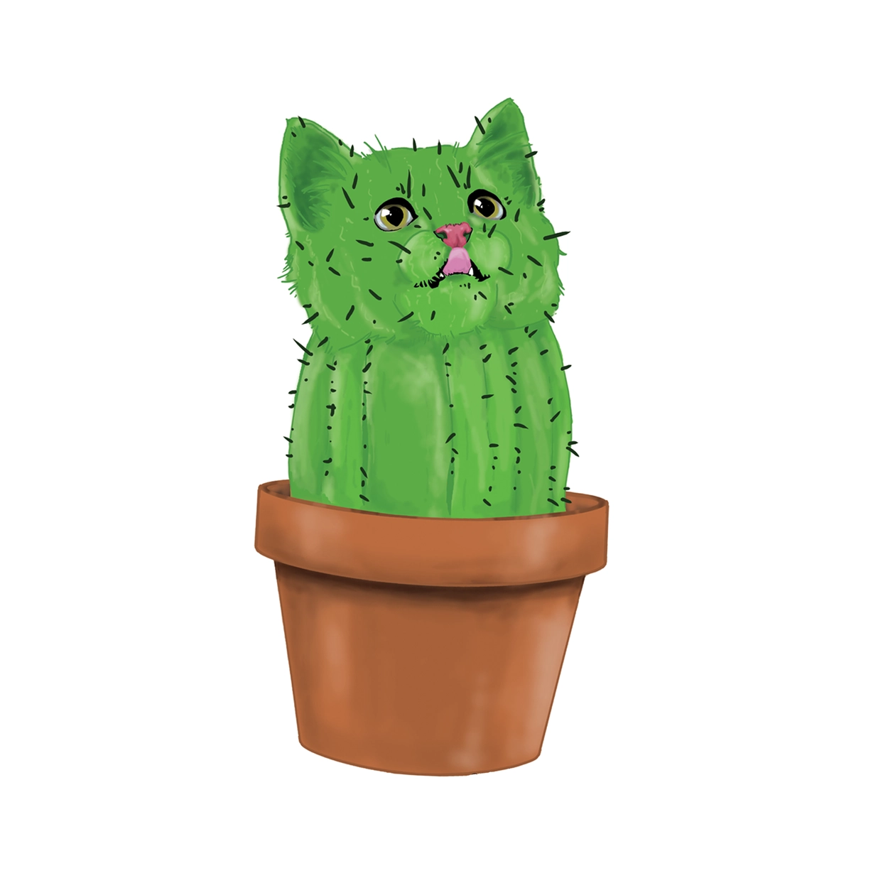 Sticker - Cacti Cat