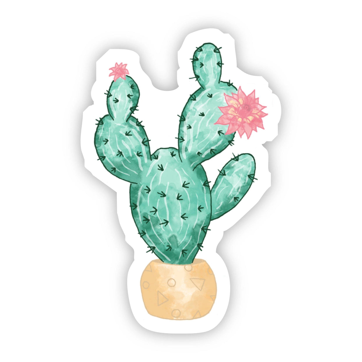 Sticker - Cactus Pink Flowers