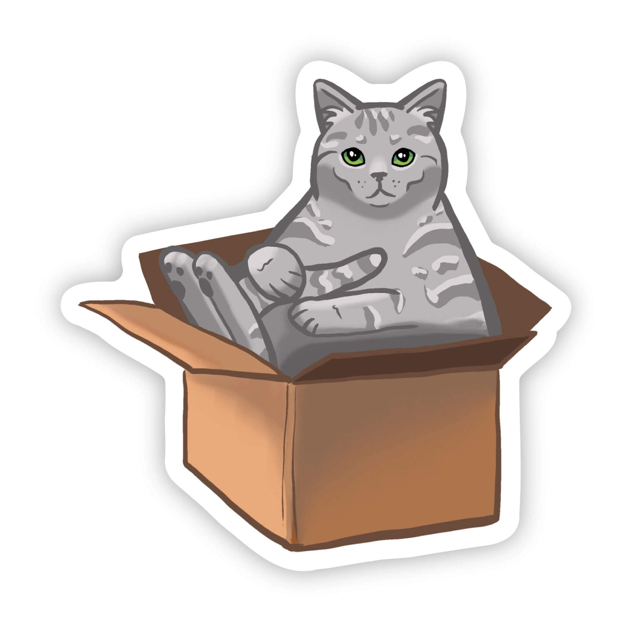 Sticker - Cat in a Box