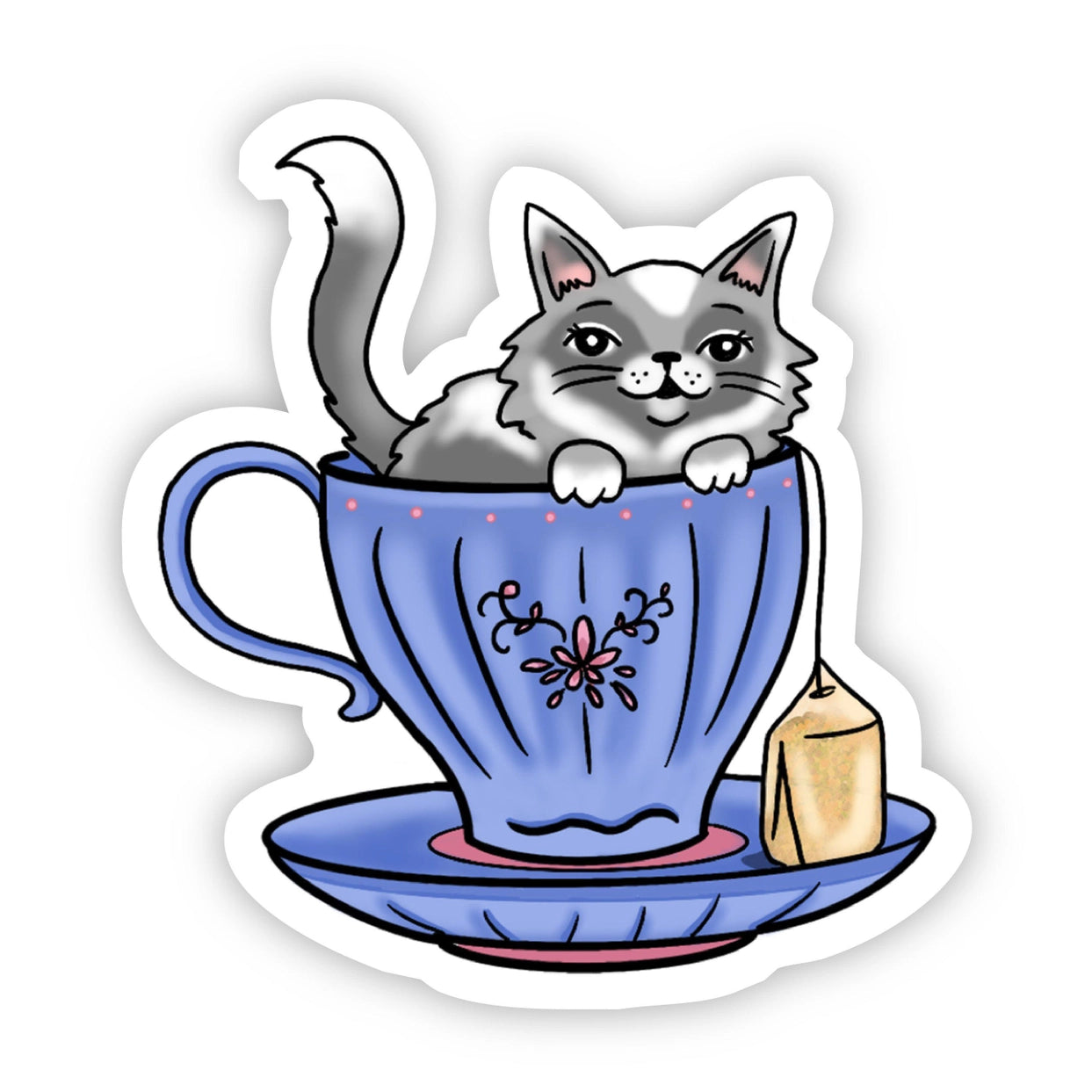 Sticker - Cat Teacup