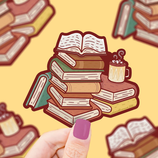 Sticker - Cozy Book Stack