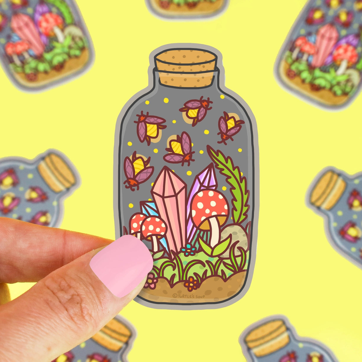 Sticker - Firefly Terrarium