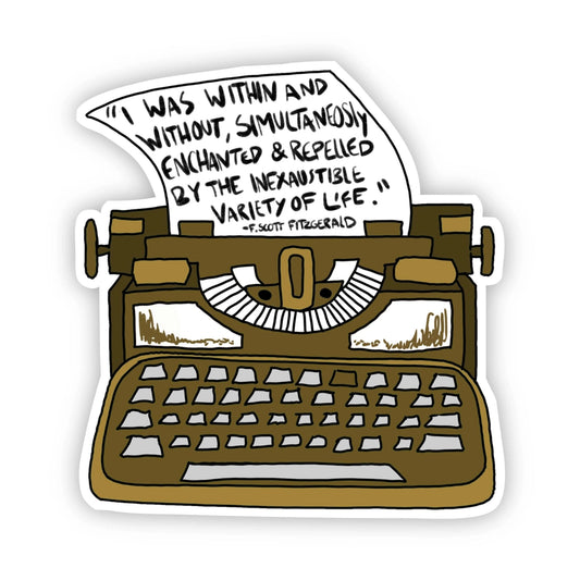 Sticker - "I Was Within and Without" Fitzgerald